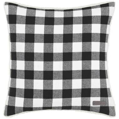 Black buffalo check throw pillow sale